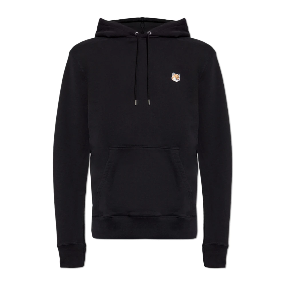 Maison Kitsuné Zwarte Sweatshirt Aw24 Herenmode Black Heren