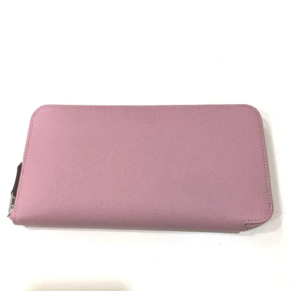 Hermès Vintage Pre-owned Leather wallets Pink Dames