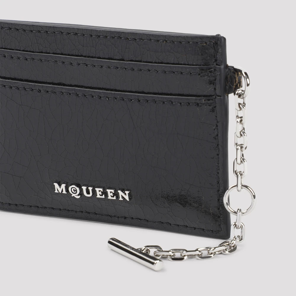 alexander mcqueen Zwarte Portemonnees Aw24 Black Heren