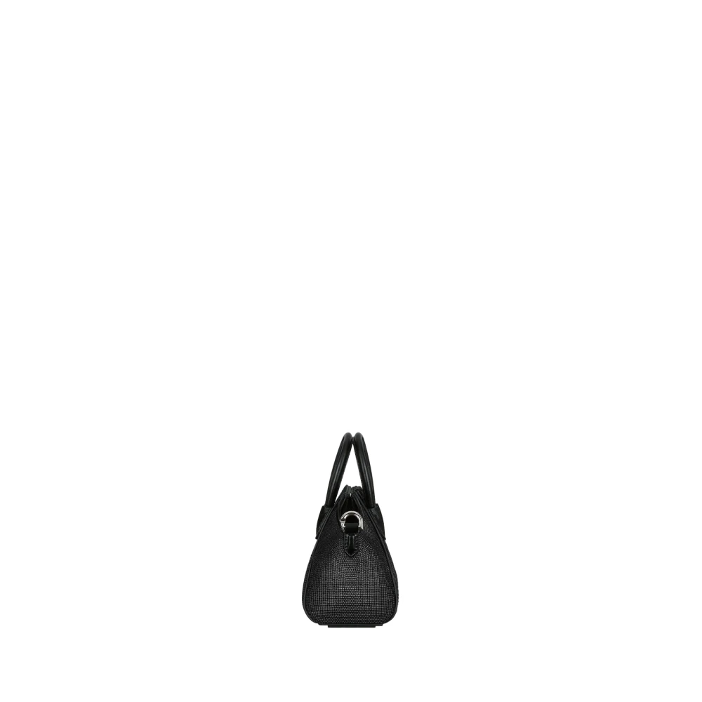 Givenchy Zwarte Micro Antigona Strass Tas Black Dames