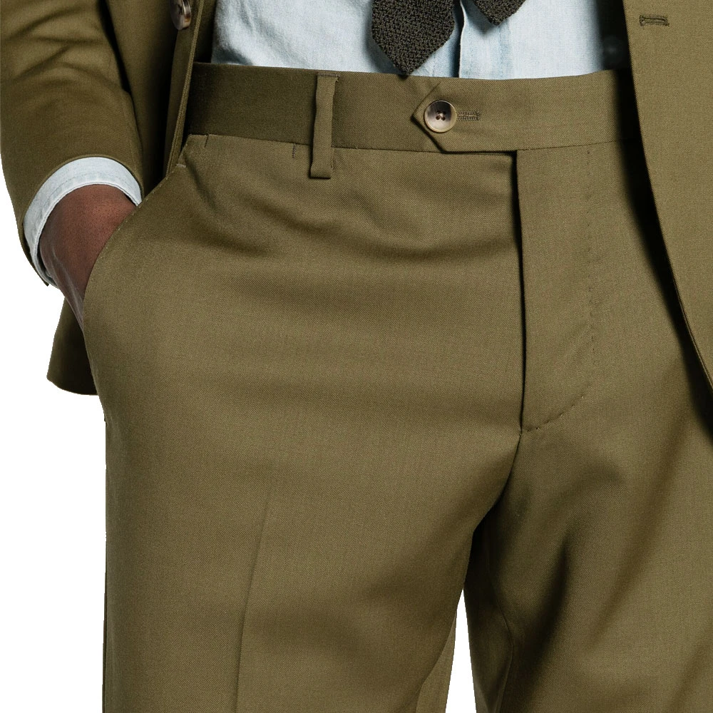 Lardini Wollen Pak Made in Italy Green Heren