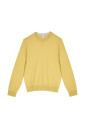 pull-leger-coton-jaune-tricot-logo