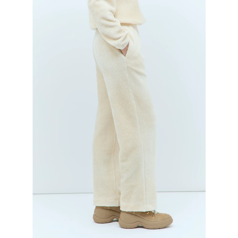 Moncler Teddy Weave Track Pants Beige Dames