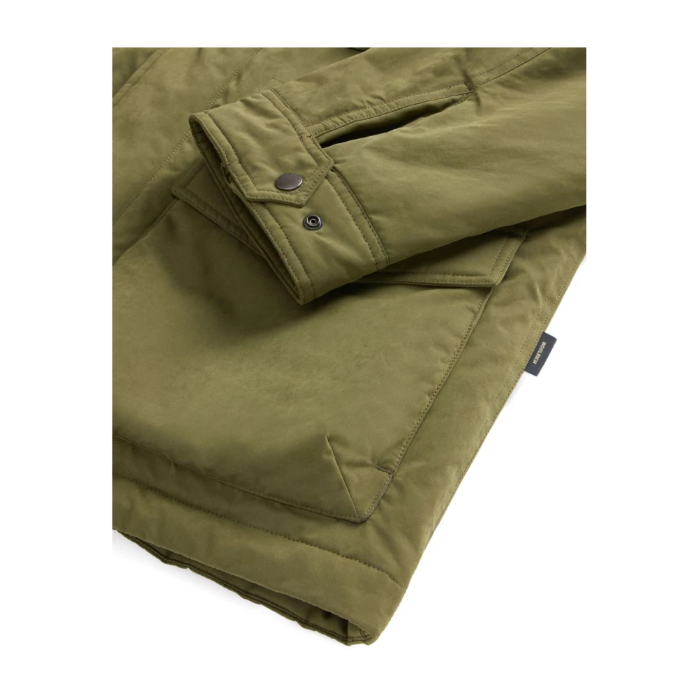 Woolrich Groene Parka Jas voor Mannen Green Heren