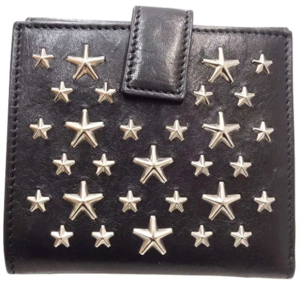 Jimmy Choo Pre-owned Leather wallets Black Dames