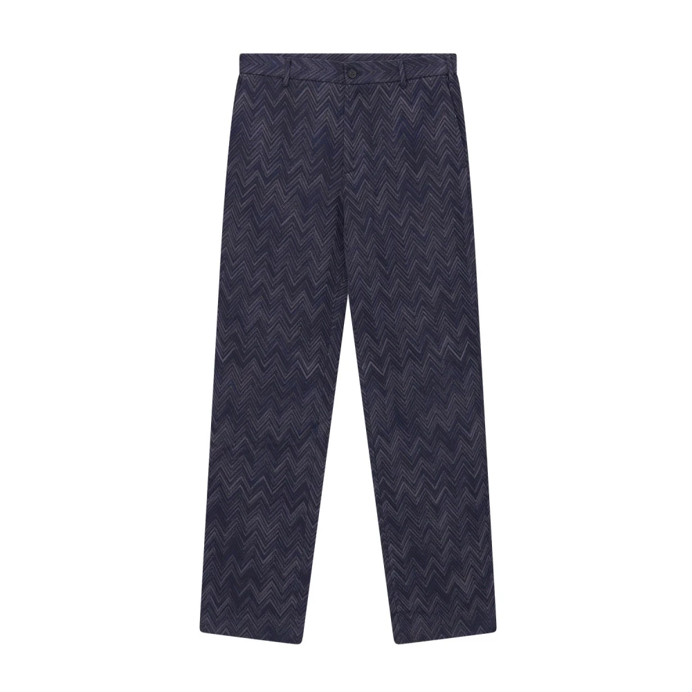 Missoni Uomo Blu - Pantaloni Dritti - Trousers - 2XL