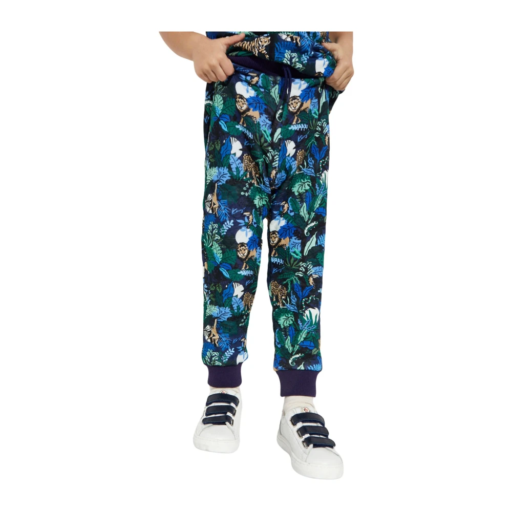 Kenzo Jungle Print Sweatpants för barn Green, Unisex