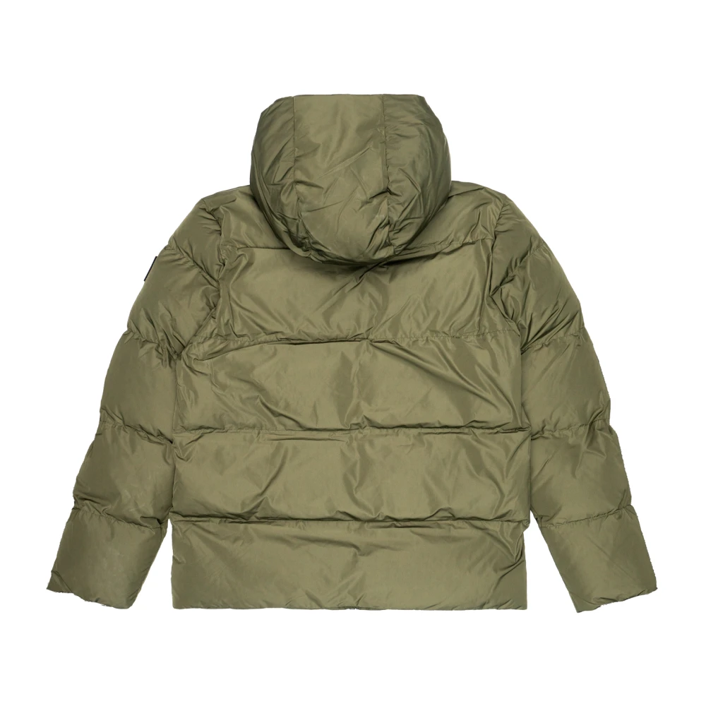Karl Lagerfeld Puffer en parka Polyurethaan Green Heren