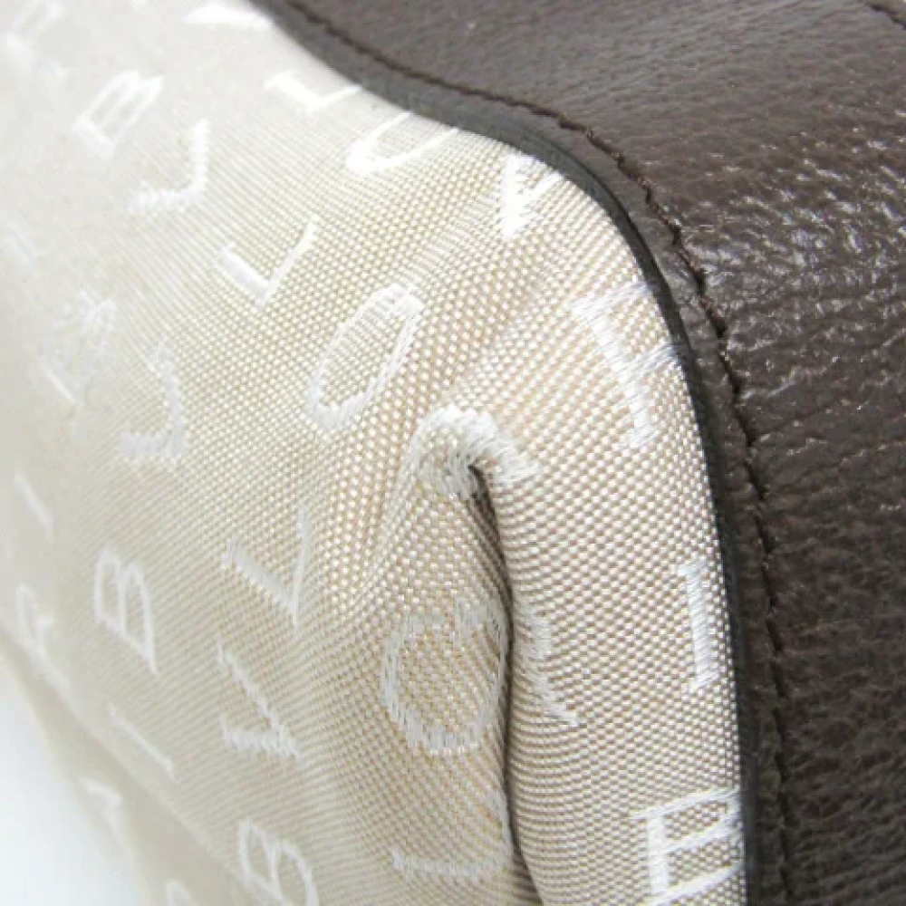 Bvlgari Vintage Pre-owned Leather totes Beige Dames