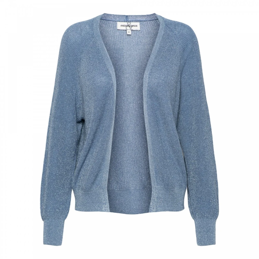 &Co Woman Zacht gebreide cardigan Blue Dames