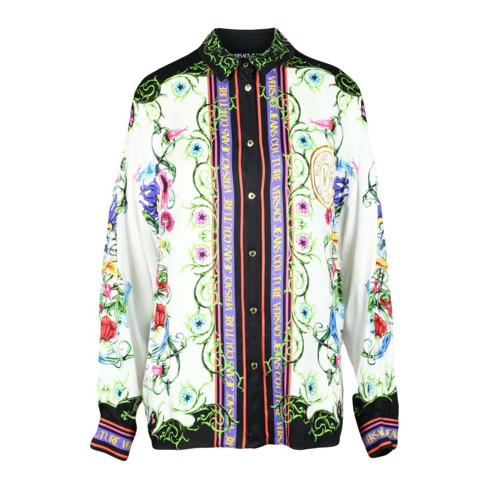 Versace Jeans Couture Viscose Shirt Multicolor Dames