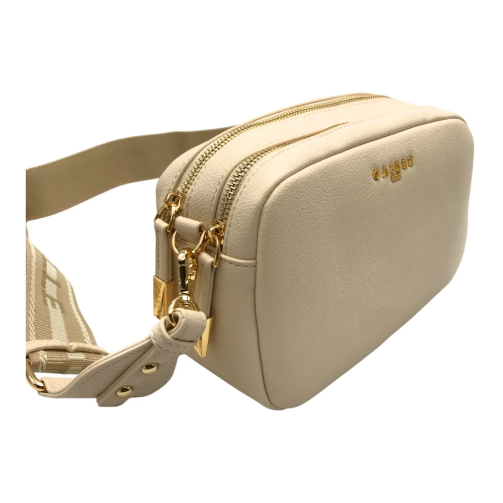 Gaëlle Paris Schoudertas met dubbele band Beige Dames