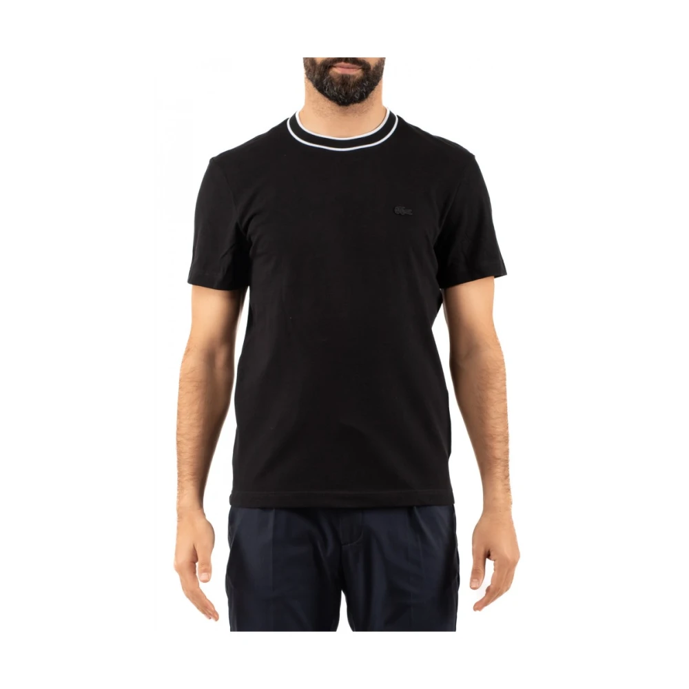 Lacoste Men's Black T-Shirts, S, Stylish Polo Shirt