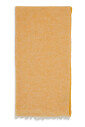 echarpe-unisexe-jaune-en-soie-et-lin-avec-couleur-unie