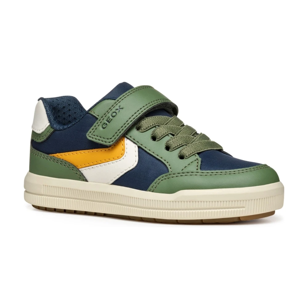 Geox Boys Multicolor Sneakers,, Blue Kids Trainers Arzach Trainers Size 34 Eu