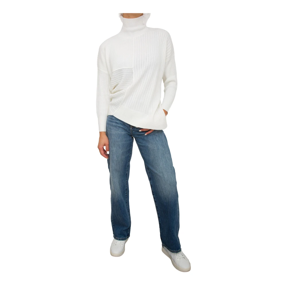 Armani Exchange Witte Pullover Sweater Stijlvolle Mode White Dames