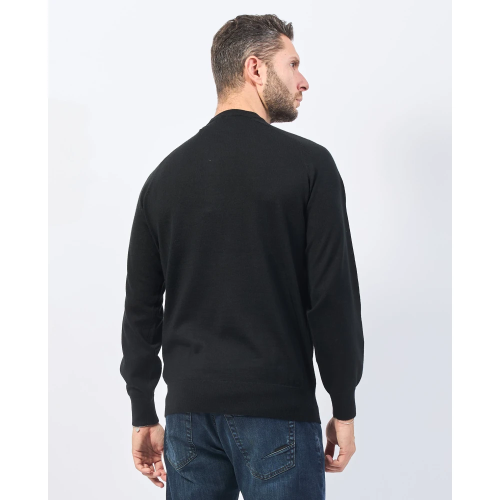 Richmond Zwarte Sweater met Logolabel Black Heren