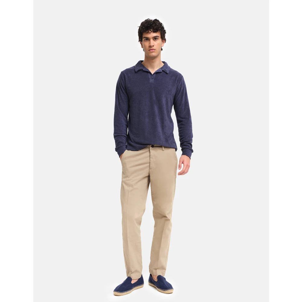 Peninsula Lange Strand Gabardine Broek Beige Heren