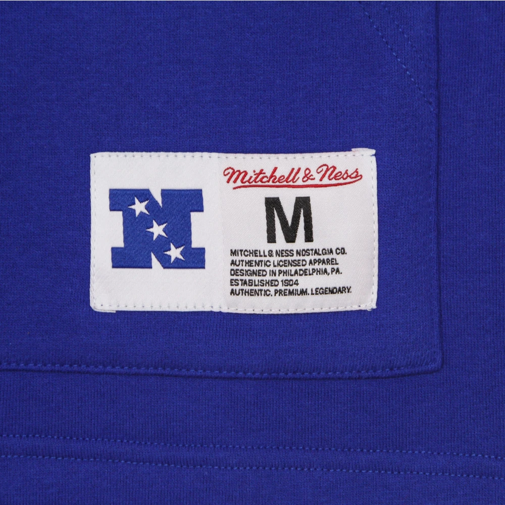 Mitchell & Ness NFL Fleece Hoodie Korte Mouw Blauw Blue Heren