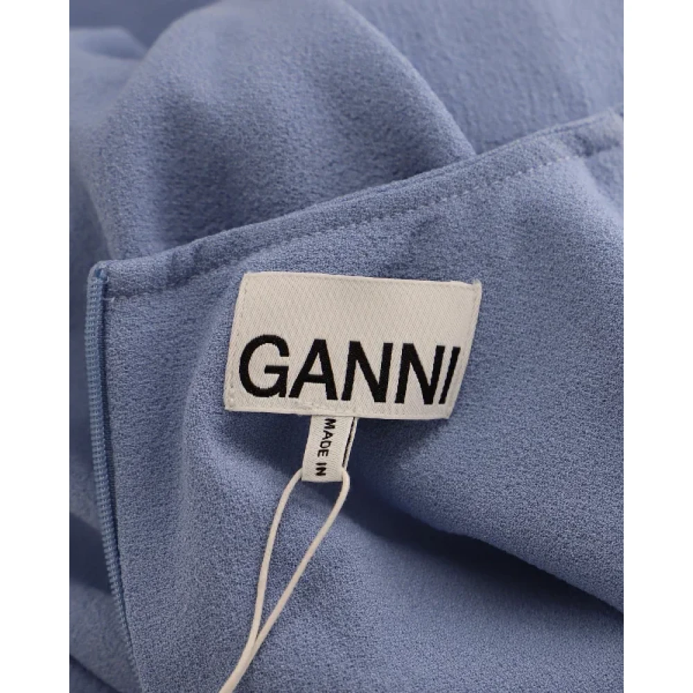Ganni Polyester dresses Blue Dames