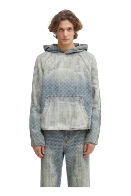 Destroyed Denim Hoodie