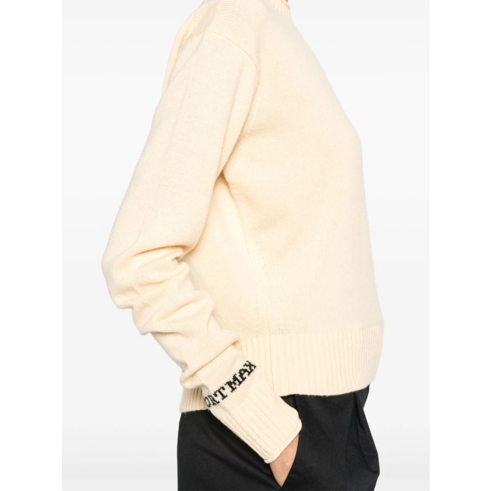 SPORTMAX Gele Wol Crewneck Sweater Yellow Dames