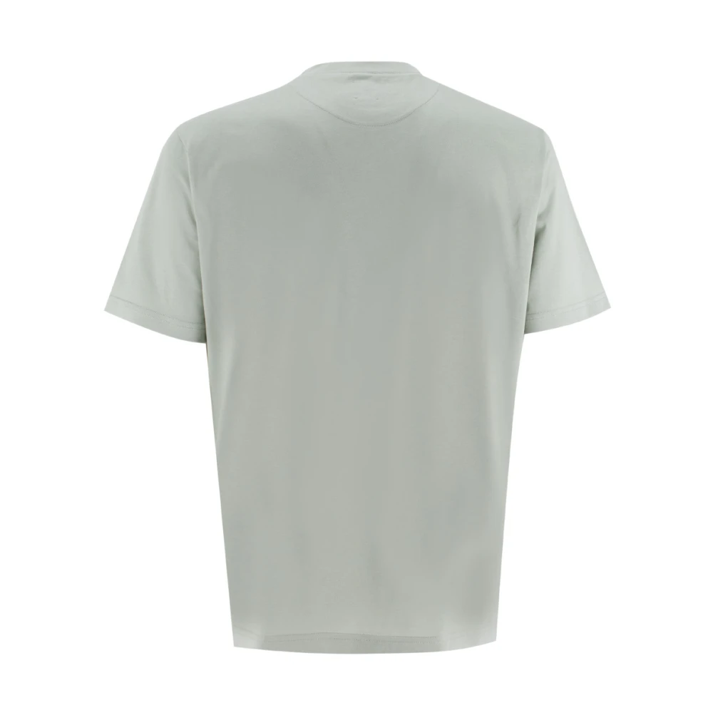 Eleventy Luxe Giza Katoenen Crewneck T-shirt Gray Heren