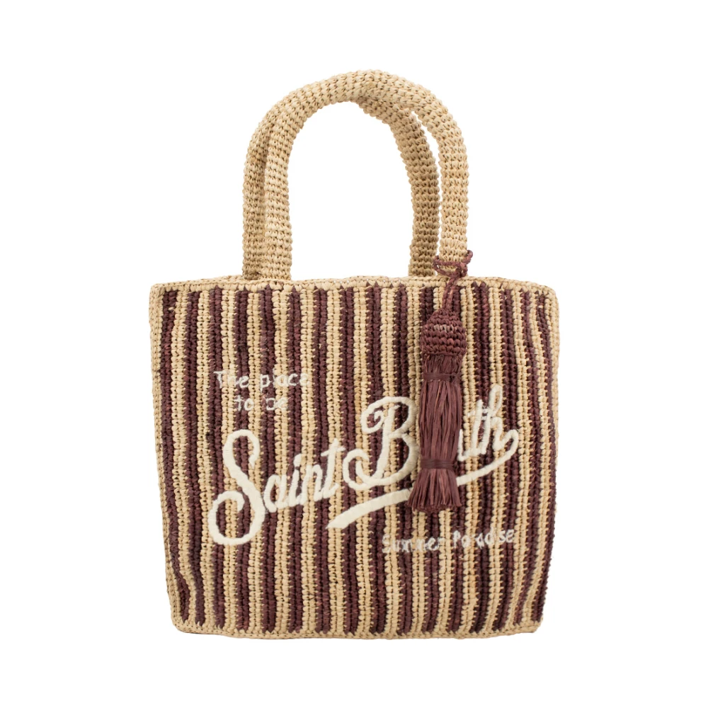 Mc2 Saint Barth Women's Multicolor Colette Raffia Handbag - Shopping Bags - One Size - Bags
