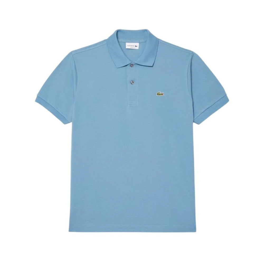 Lacoste Mannelijk Blauw Polo Shirt Van Katoen Met Klassieke Kraag