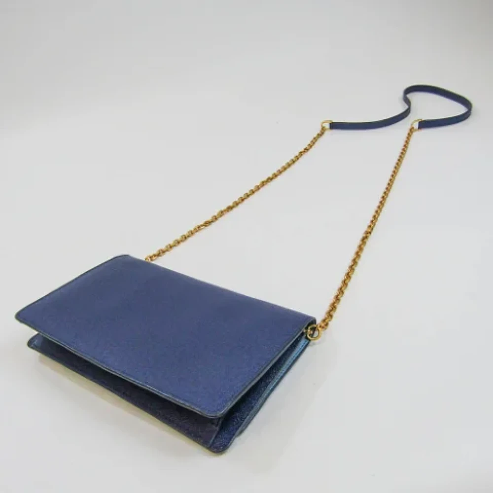 MCM Pre-owned Leather wallets Blue Dames