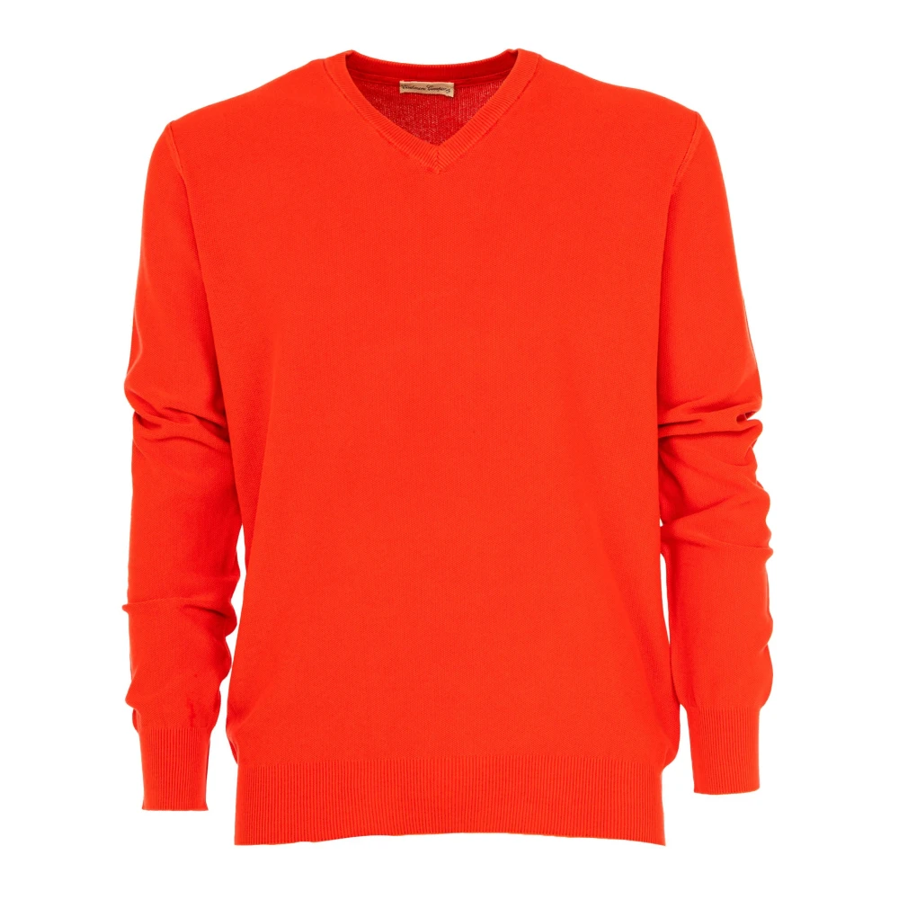 Cashmere Company Rode Heren Trui Outlet Prijs Red Heren