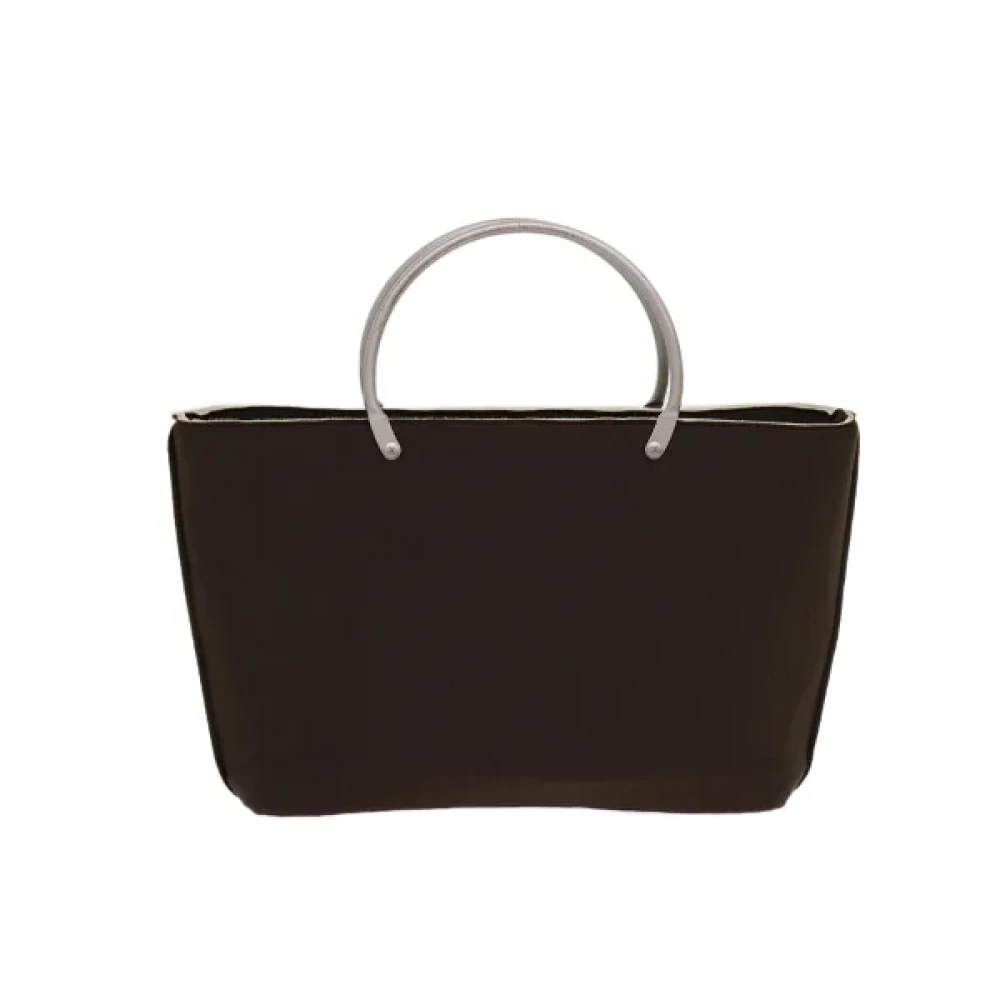 Chanel Vintage Pre-owned Nylon handbags Brown Dames