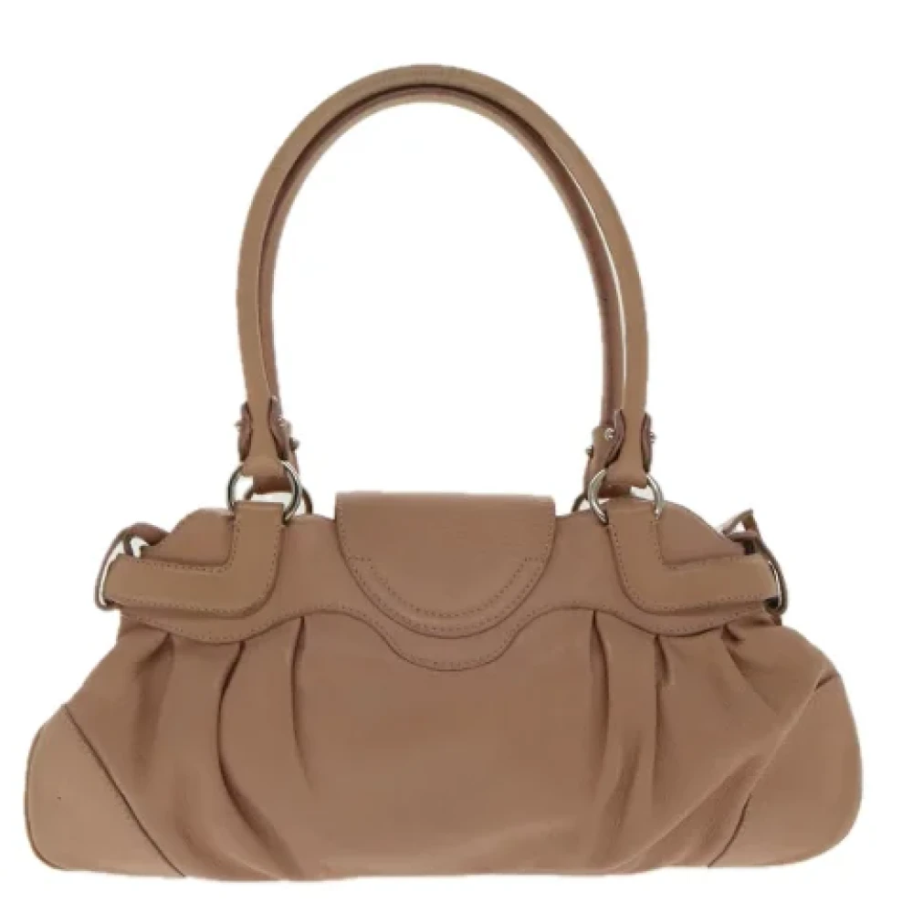 Salvatore Ferragamo Pre-owned Leather handbags Pink Dames