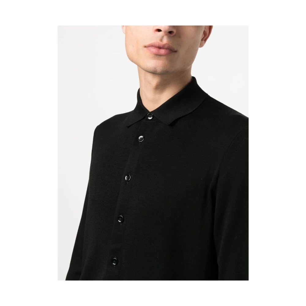 Tom Ford Zijden Overhemd met Lange Mouwen Black Heren