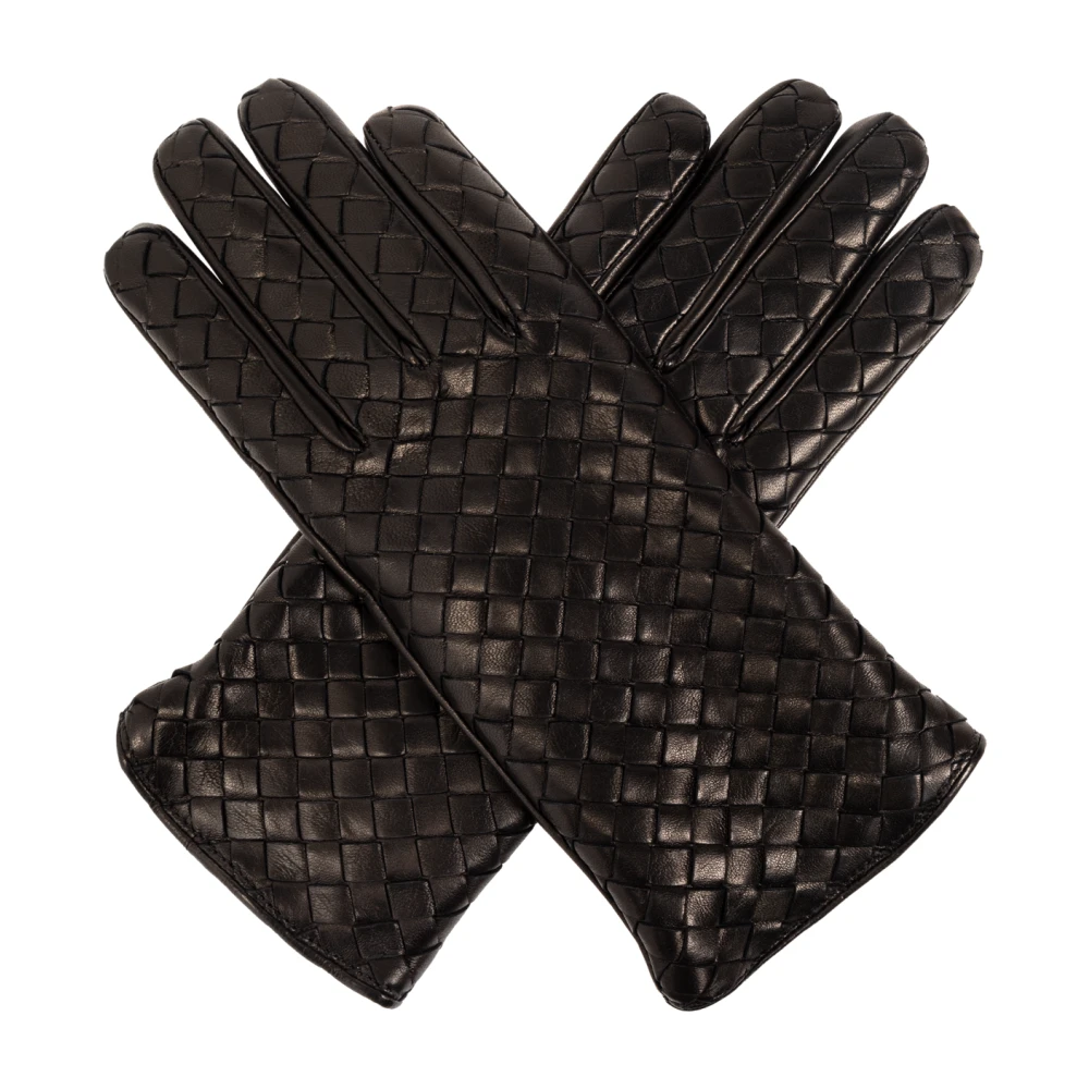 Bottega Veneta Leren handschoenen Black Dames