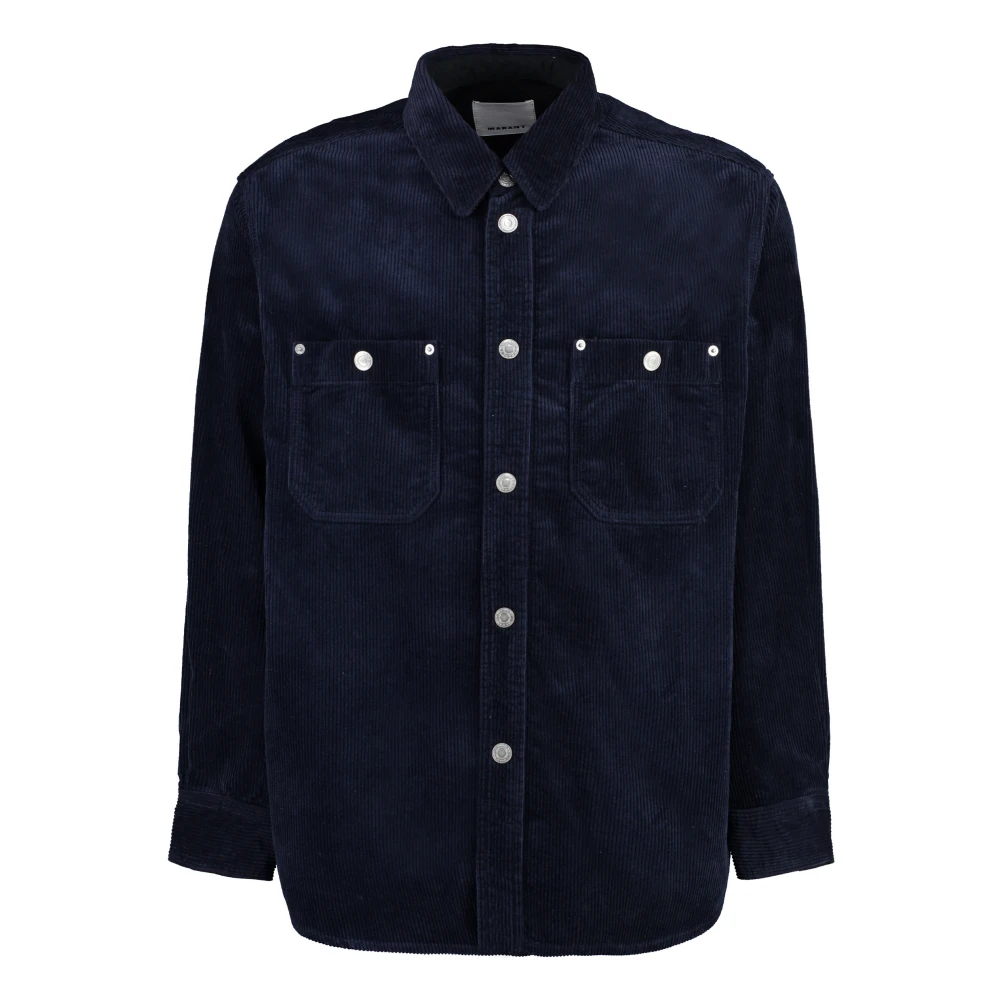 Isabel marant Ritchie Wol Overshirt Blue Heren