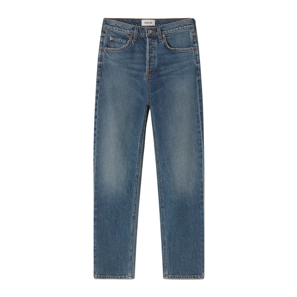 Agolde Blå Straight Jeans