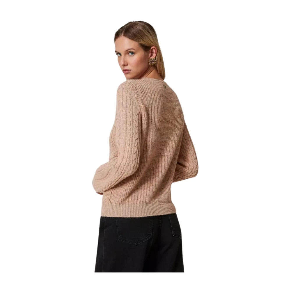 Twinset Stijlvolle Gebreide Trui Brown Dames