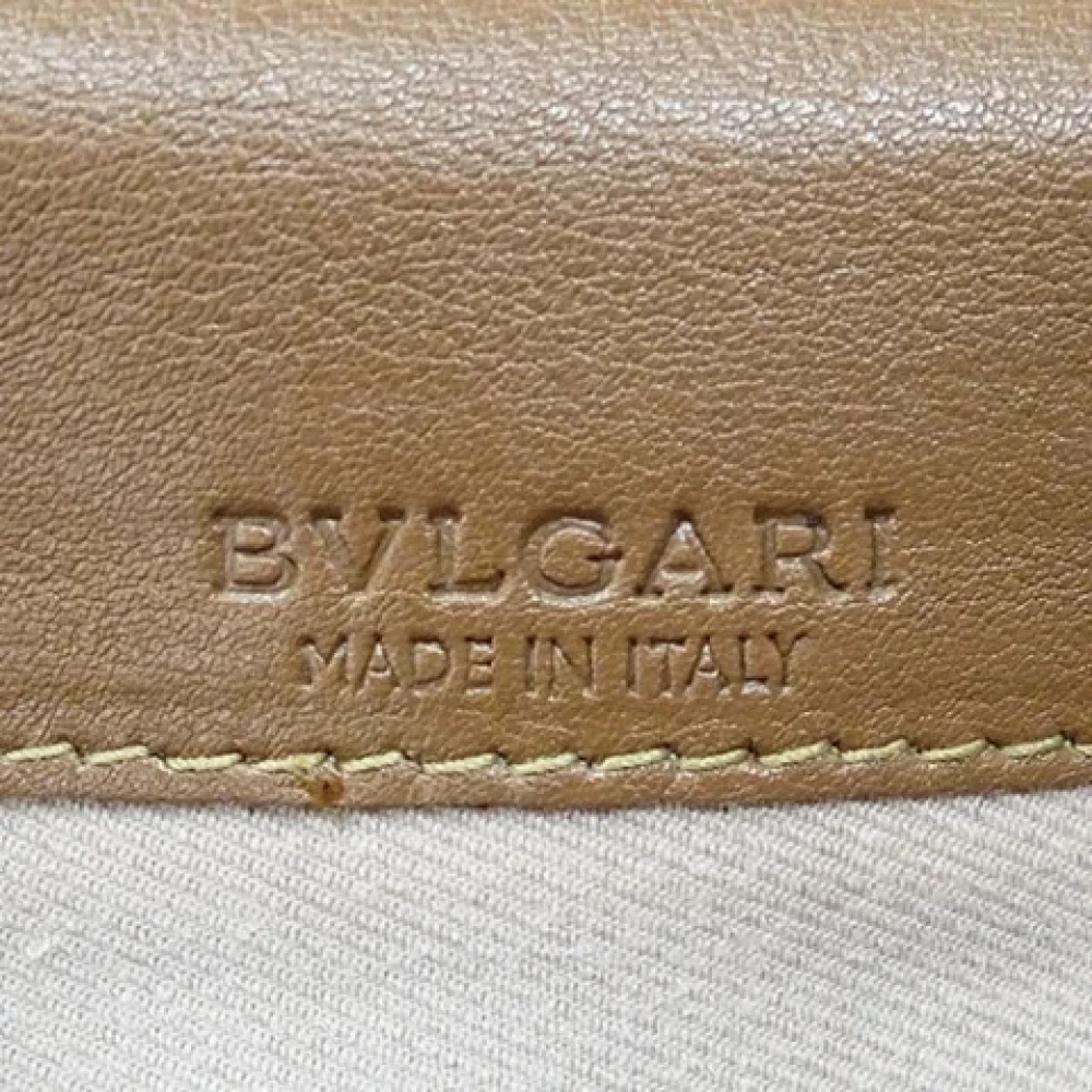 Bvlgari Vintage Pre-owned Leather wallets Brown Dames