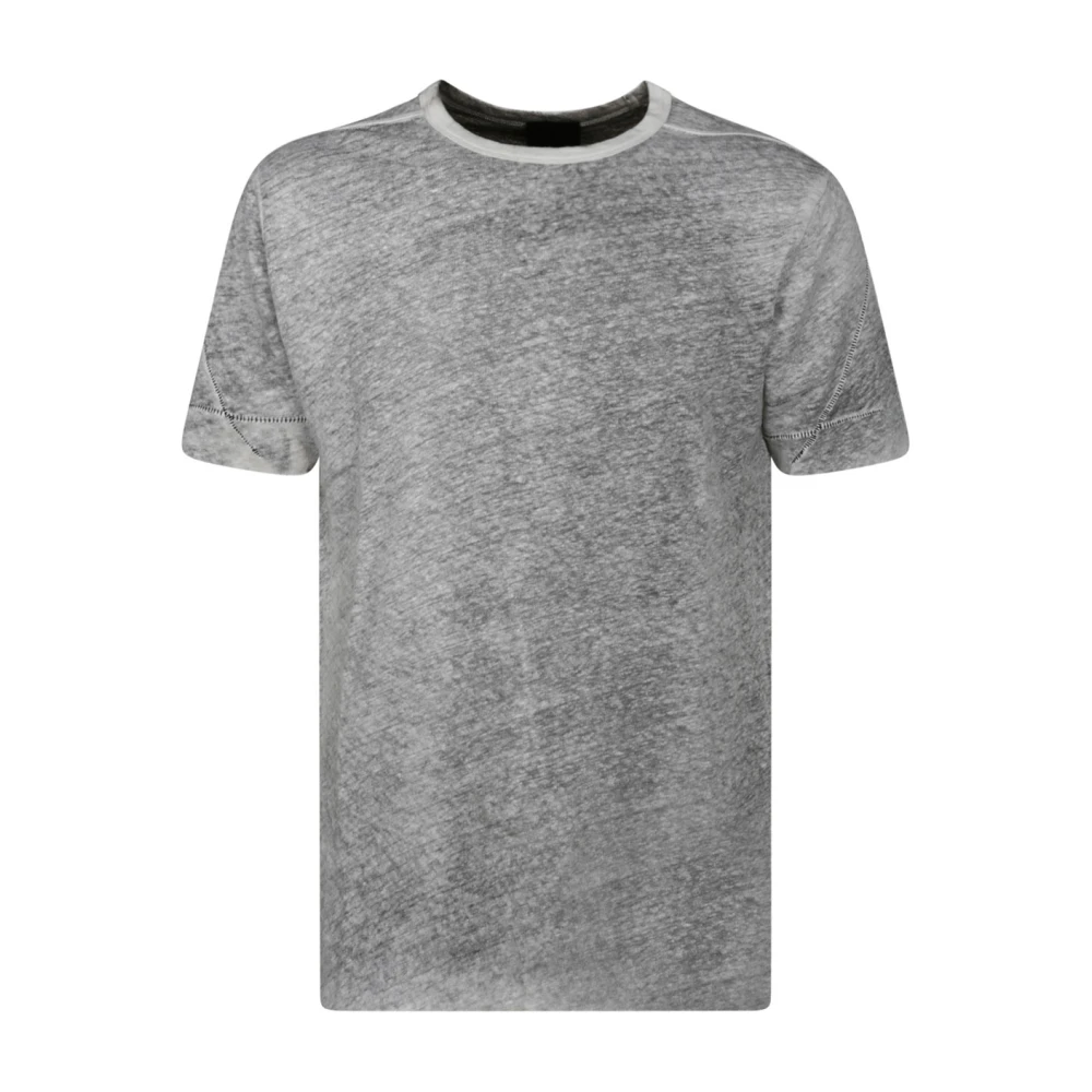Thom Krom Crème T-shirt met unieke stiksels Gray Heren