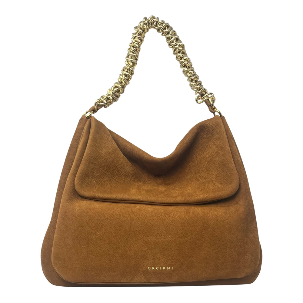 Orciani Donna Marrone Borsa A Tracolla Elegante Diana L