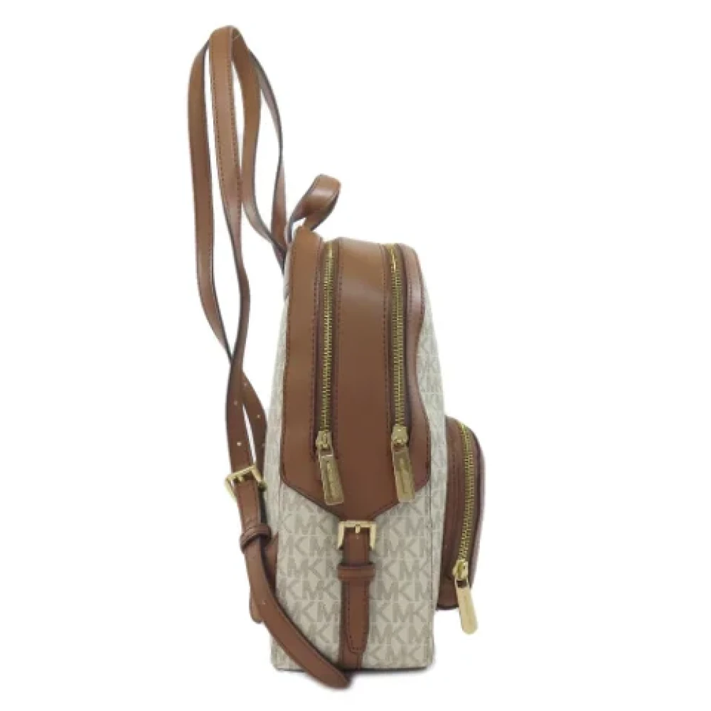 Michael Kors Pre-owned Fabric backpacks Beige Dames
