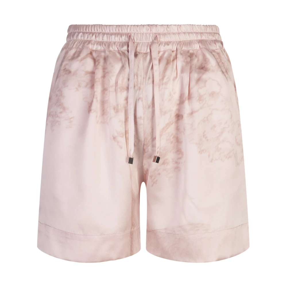 Kiton Zijden Roze Sjaal Pink Dames