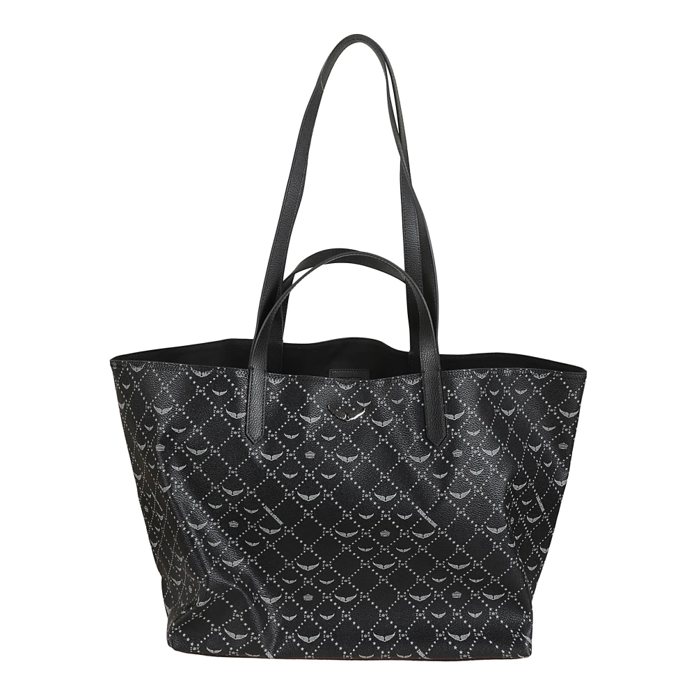 Zadig & Voltaire Monogram Tote Tas met Iconisch Logo Black Dames