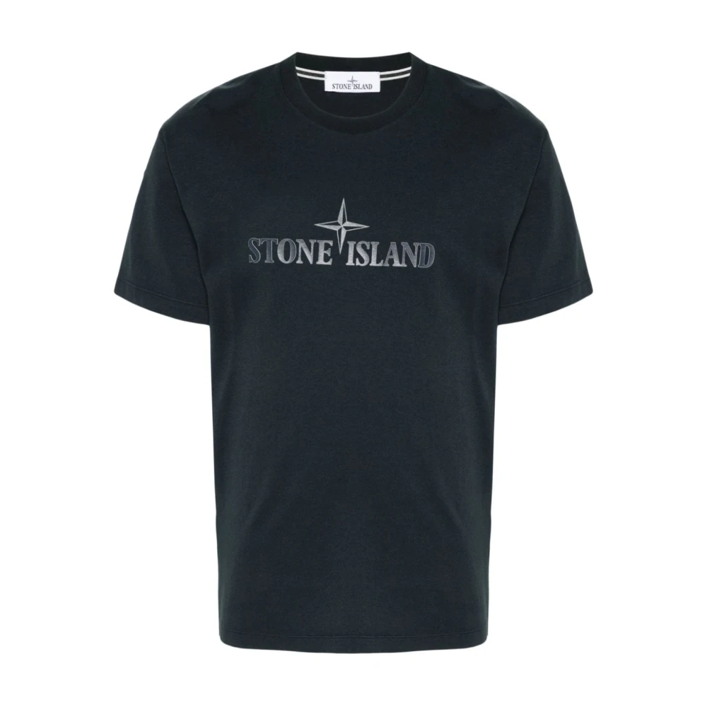 Stone Island Blauwe T-shirts en Polos Blue Heren