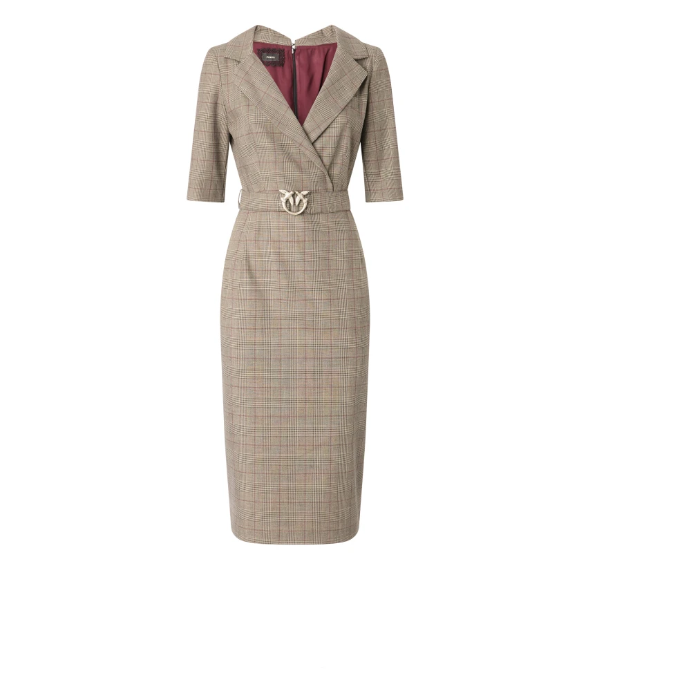 Pinko Brown Midi Dresses, Female, M, Maxi Dresses