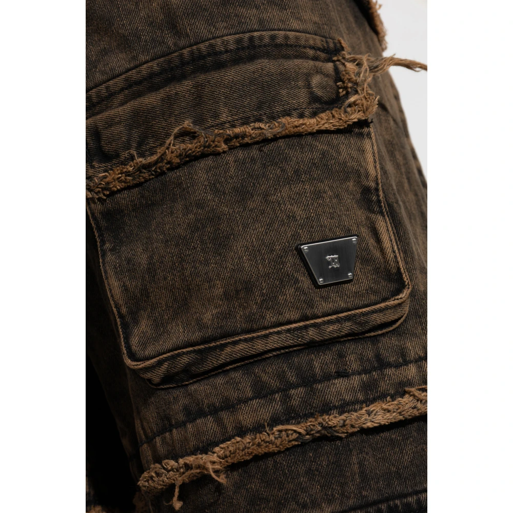 Misbhv Wijde jeans Brown Heren