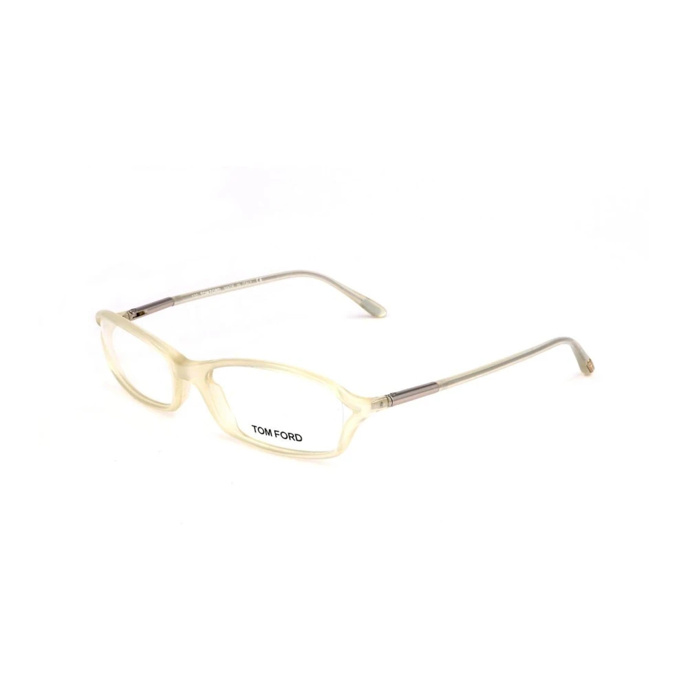 Tom Ford Wit Acetaatframe Brilmontuur met Wijzerplaat Multicolor Dames