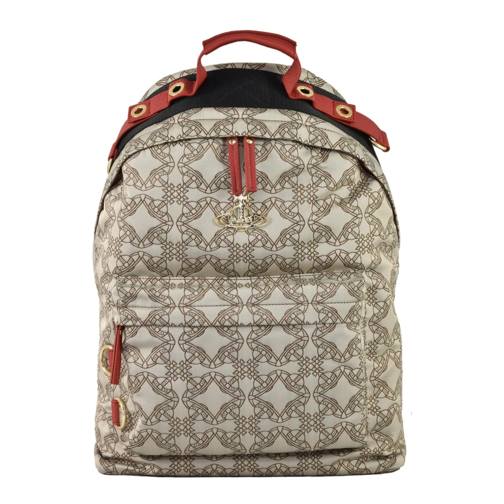Vivienne Westwood Stijlvolle Polyester Rugzak Beige Dames