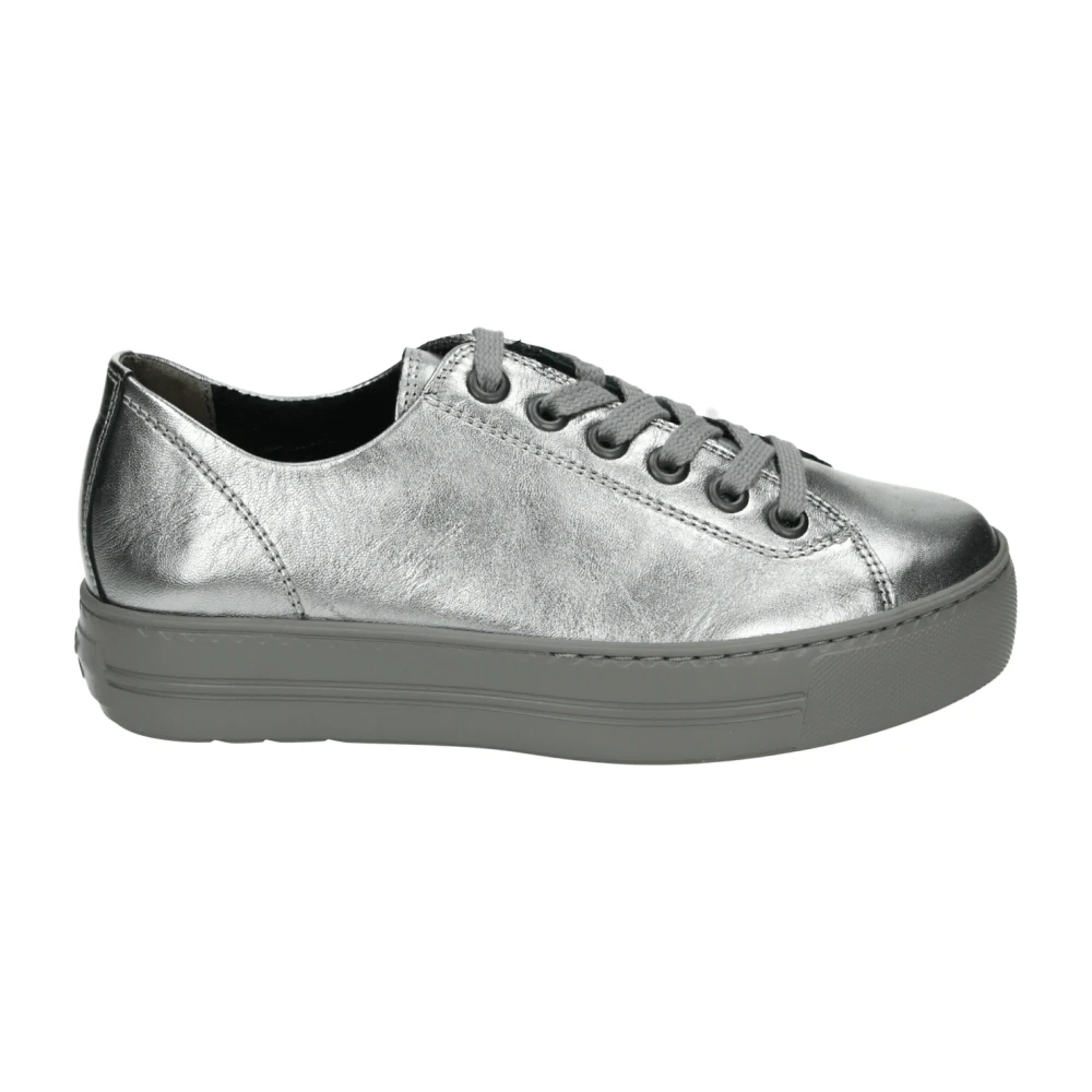 Paul Sportieve Lage Zilveren Sneakers Dames Schoenen Grijs